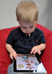 Child using iPad