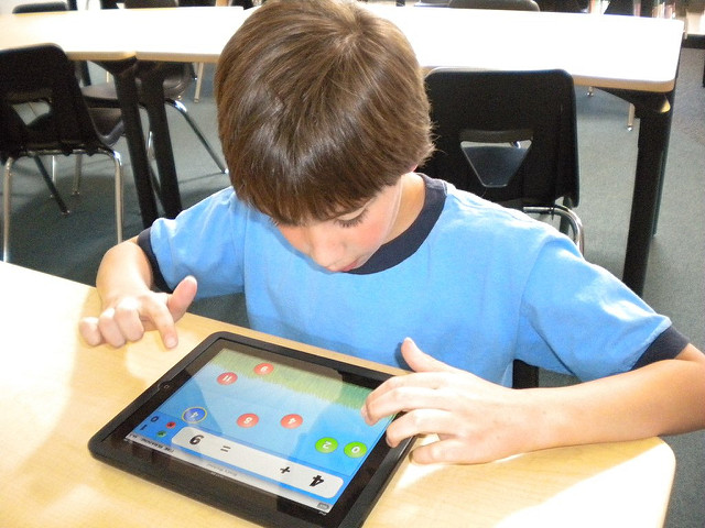 Child Learning on an iPad